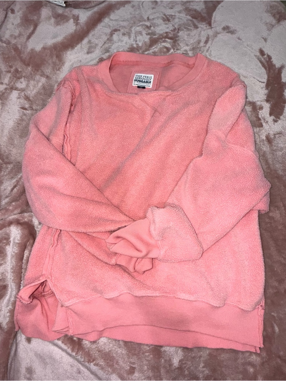 Cozy Pink Women’s Fleece Sweater - Aerie